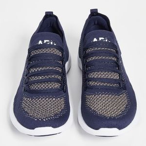 APL Blue Athletic Shoes with Breathable Mesh and Slip-On Design